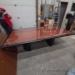 Mahogany and Black 108 x 54 Boardroom Table